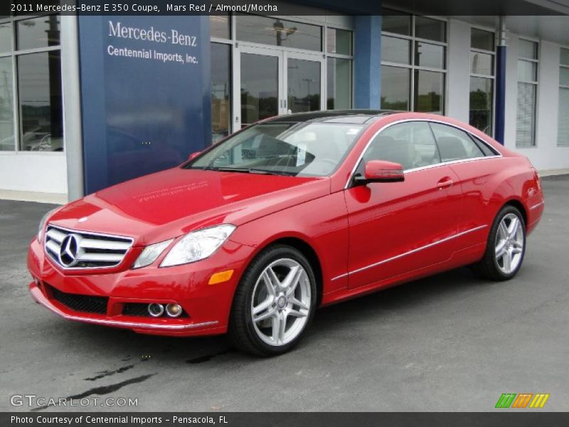 Mars Red / Almond/Mocha 2011 Mercedes-Benz E 350 Coupe