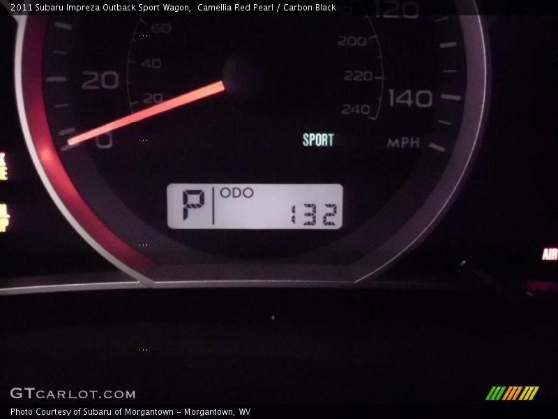 Camellia Red Pearl / Carbon Black 2011 Subaru Impreza Outback Sport Wagon