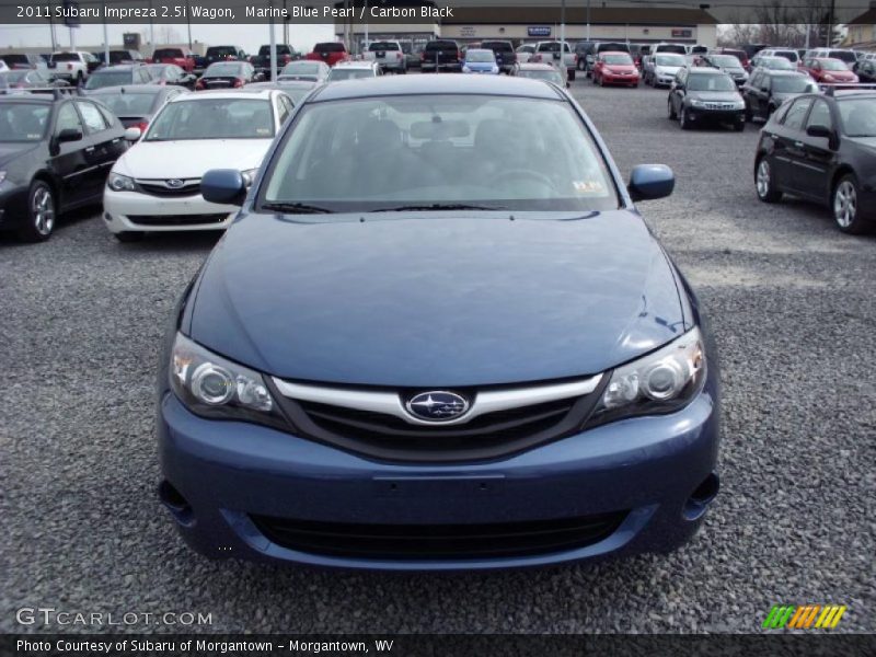 Marine Blue Pearl / Carbon Black 2011 Subaru Impreza 2.5i Wagon