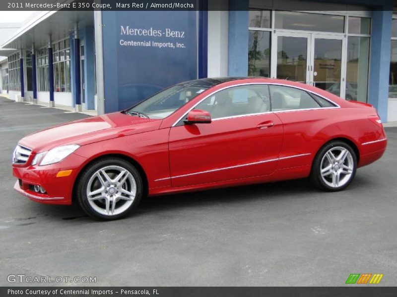 Mars Red / Almond/Mocha 2011 Mercedes-Benz E 350 Coupe