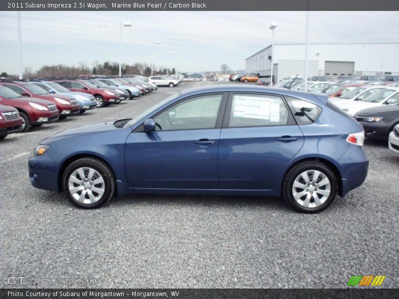 Marine Blue Pearl / Carbon Black 2011 Subaru Impreza 2.5i Wagon