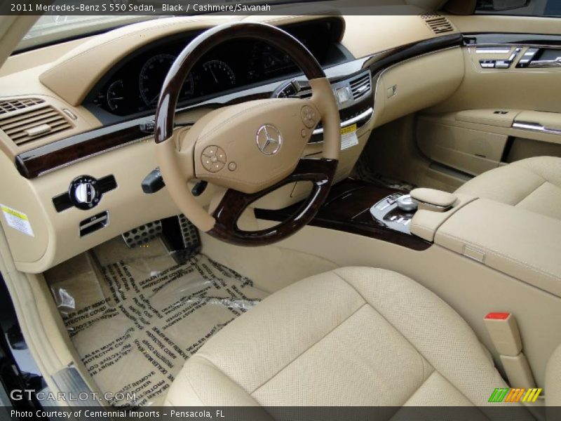 Black / Cashmere/Savanah 2011 Mercedes-Benz S 550 Sedan