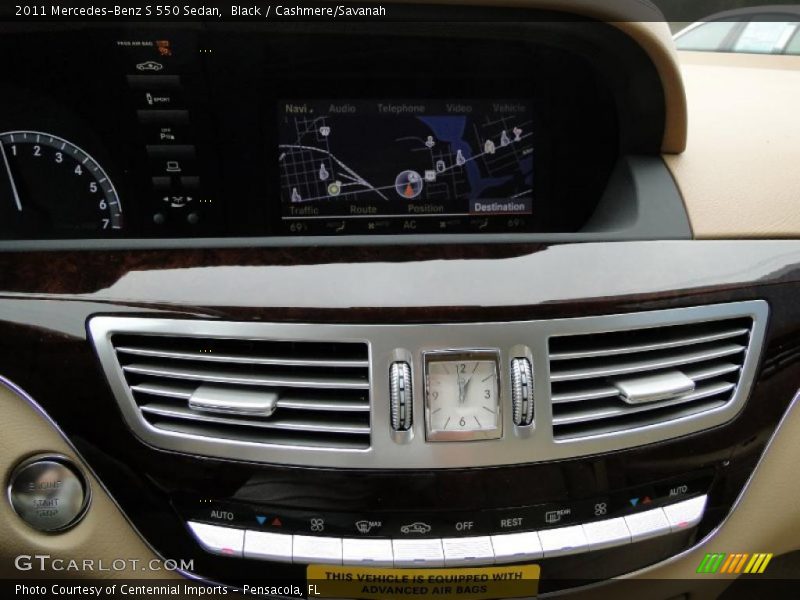 Black / Cashmere/Savanah 2011 Mercedes-Benz S 550 Sedan