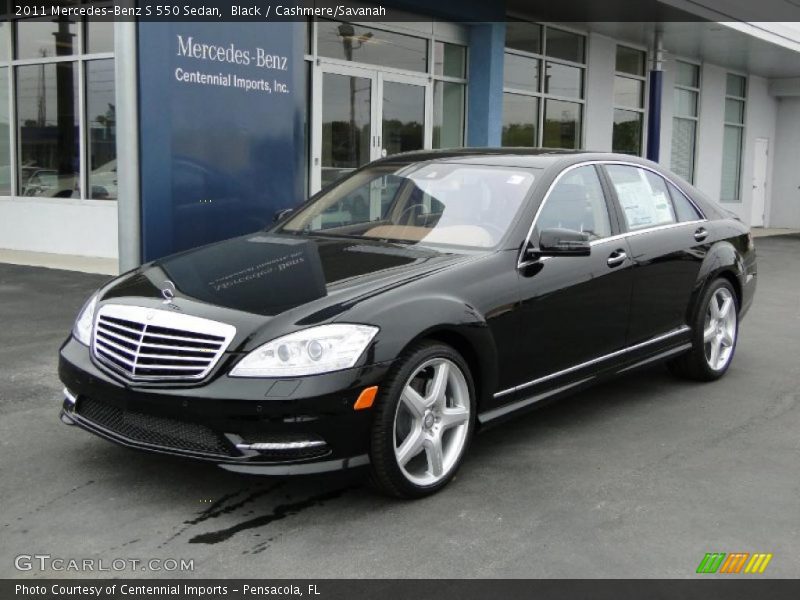 Black / Cashmere/Savanah 2011 Mercedes-Benz S 550 Sedan