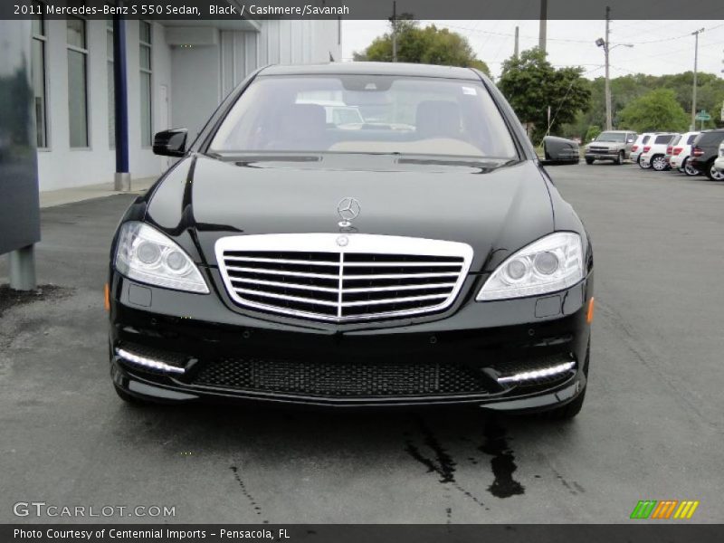 Black / Cashmere/Savanah 2011 Mercedes-Benz S 550 Sedan