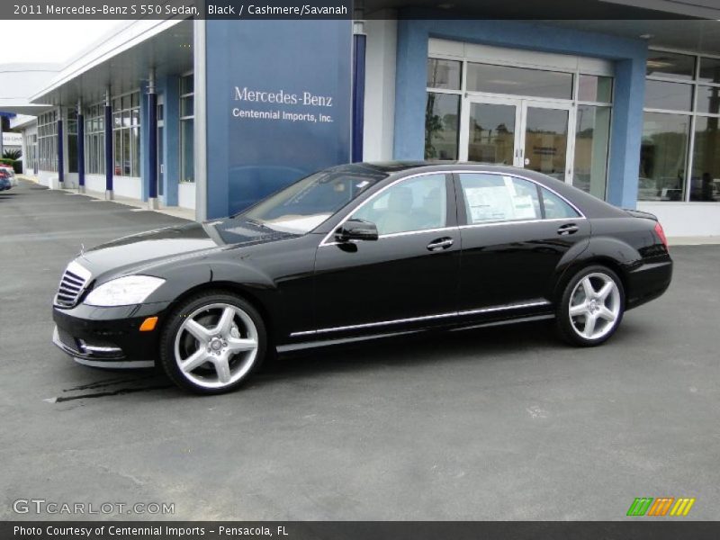 Black / Cashmere/Savanah 2011 Mercedes-Benz S 550 Sedan