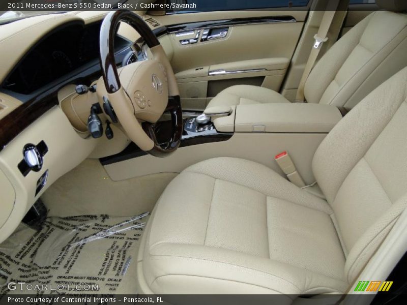 Black / Cashmere/Savanah 2011 Mercedes-Benz S 550 Sedan