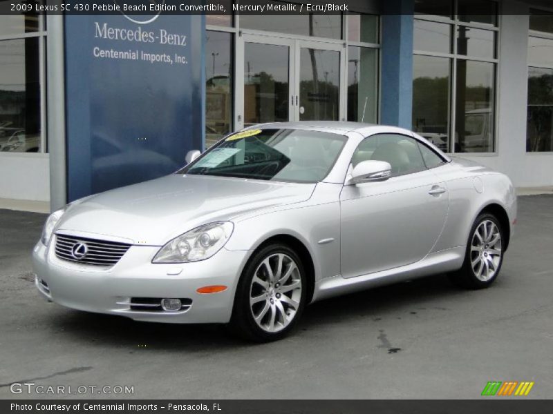 Mercury Metallic / Ecru/Black 2009 Lexus SC 430 Pebble Beach Edition Convertible