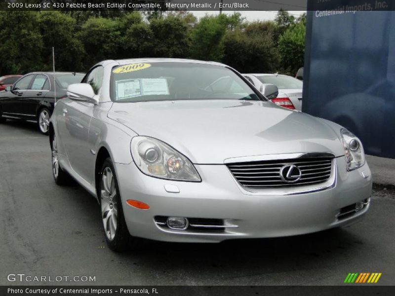 Mercury Metallic / Ecru/Black 2009 Lexus SC 430 Pebble Beach Edition Convertible