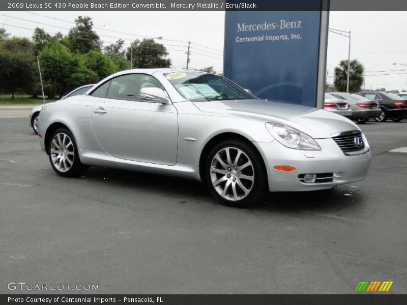 Mercury Metallic / Ecru/Black 2009 Lexus SC 430 Pebble Beach Edition Convertible