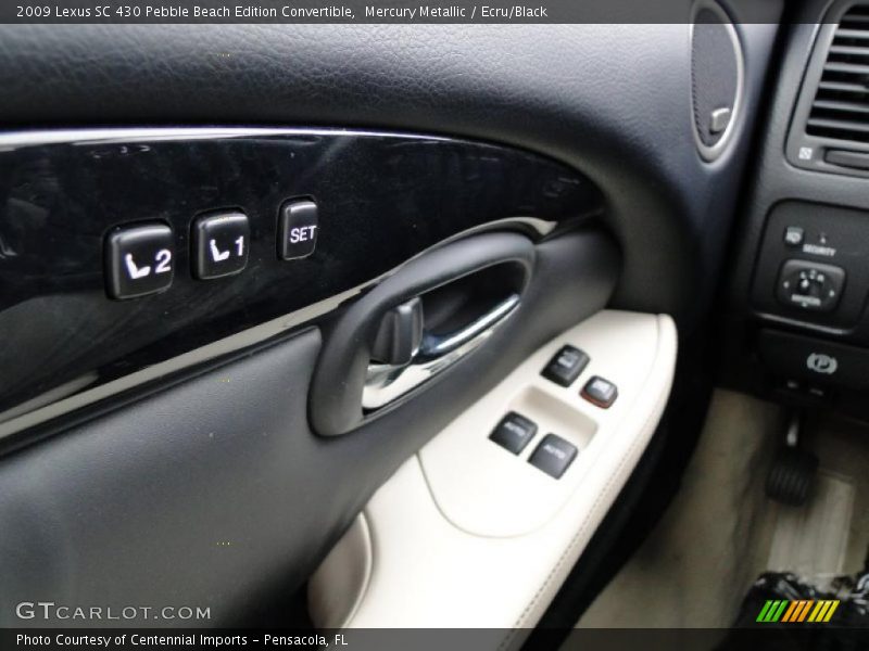 Controls of 2009 SC 430 Pebble Beach Edition Convertible