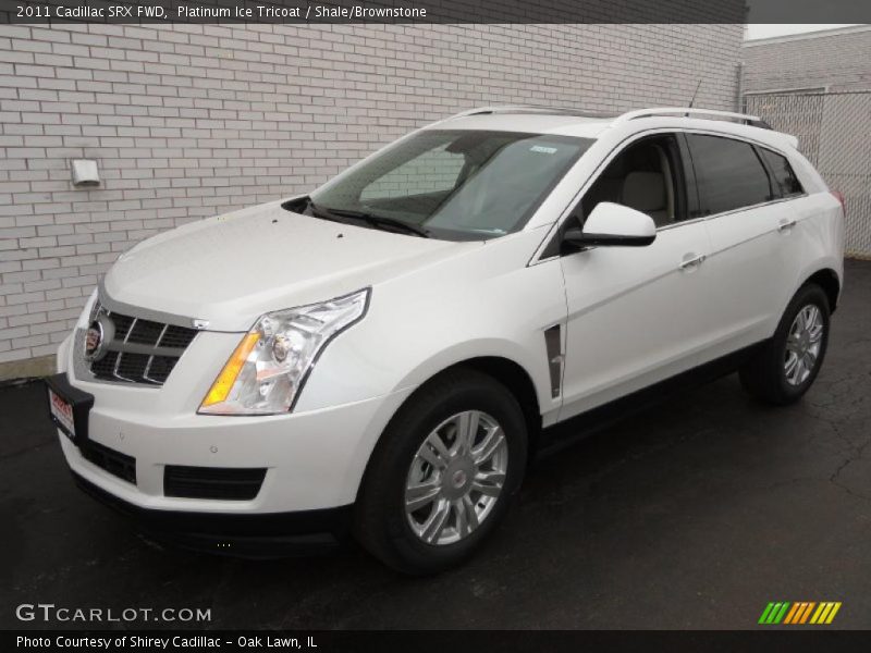 Platinum Ice Tricoat / Shale/Brownstone 2011 Cadillac SRX FWD