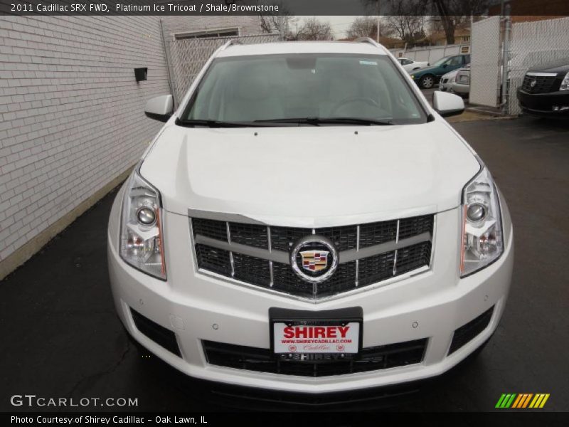 Platinum Ice Tricoat / Shale/Brownstone 2011 Cadillac SRX FWD