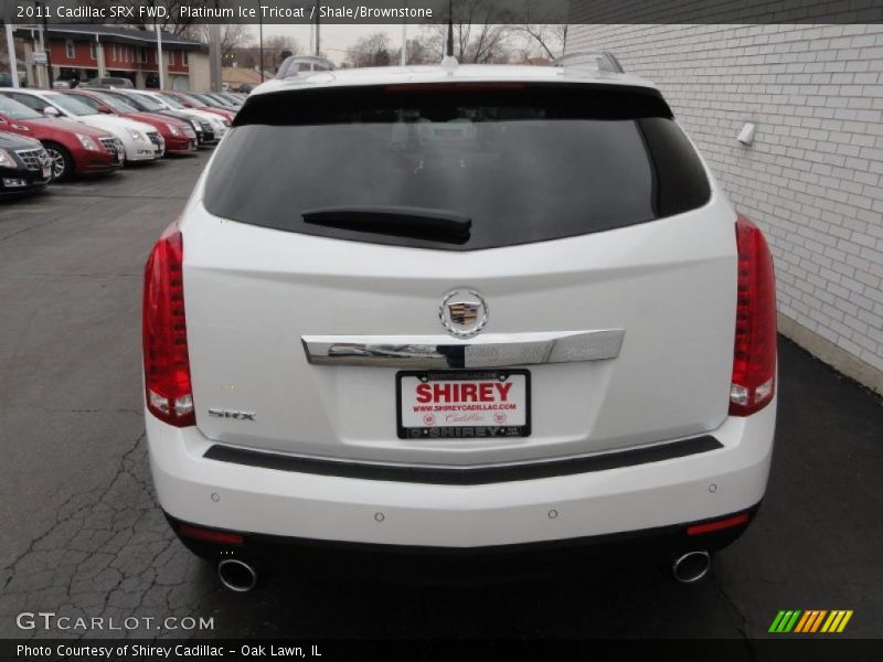 Platinum Ice Tricoat / Shale/Brownstone 2011 Cadillac SRX FWD