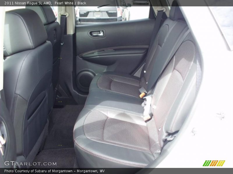 Pearl White / Black 2011 Nissan Rogue SL AWD