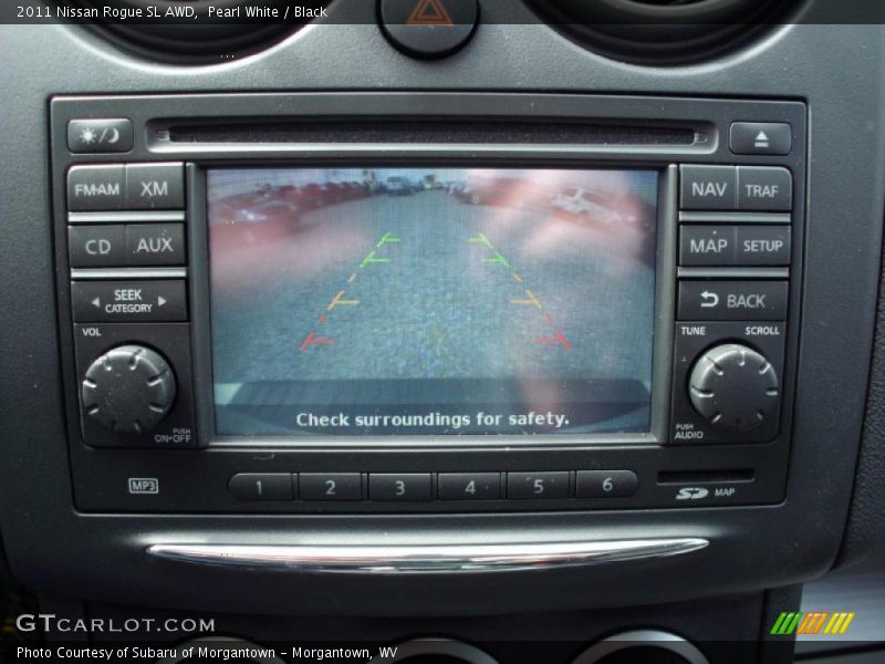 Pearl White / Black 2011 Nissan Rogue SL AWD