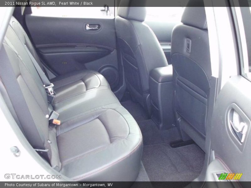 Pearl White / Black 2011 Nissan Rogue SL AWD
