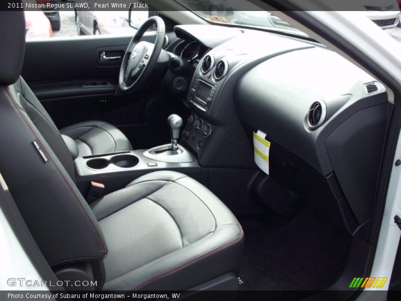 Pearl White / Black 2011 Nissan Rogue SL AWD
