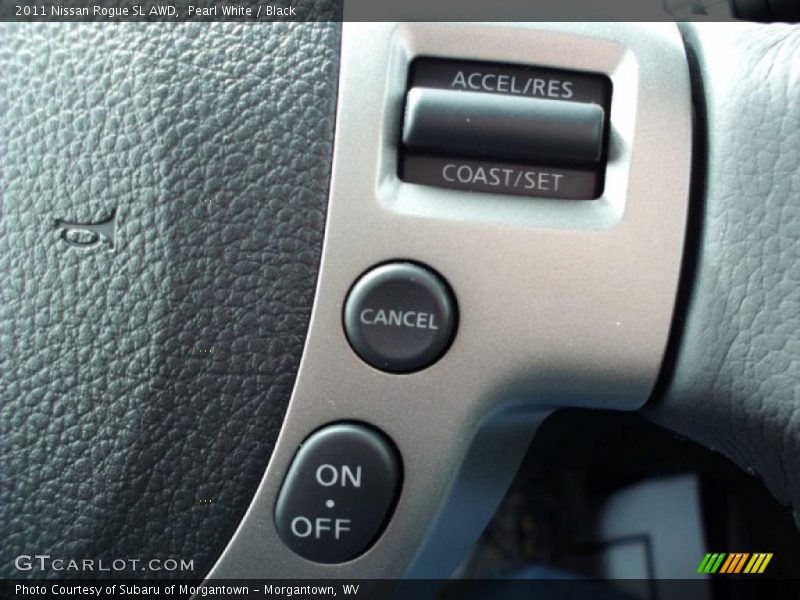 Pearl White / Black 2011 Nissan Rogue SL AWD