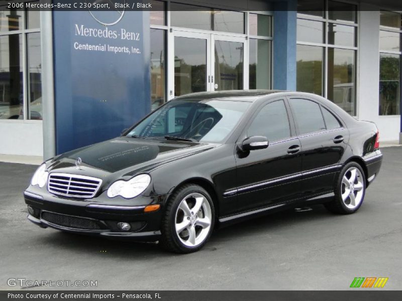 Black / Black 2006 Mercedes-Benz C 230 Sport