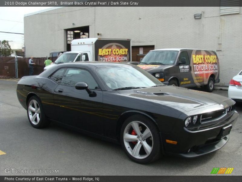 Brilliant Black Crystal Pearl / Dark Slate Gray 2010 Dodge Challenger SRT8