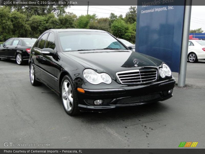 Black / Black 2006 Mercedes-Benz C 230 Sport