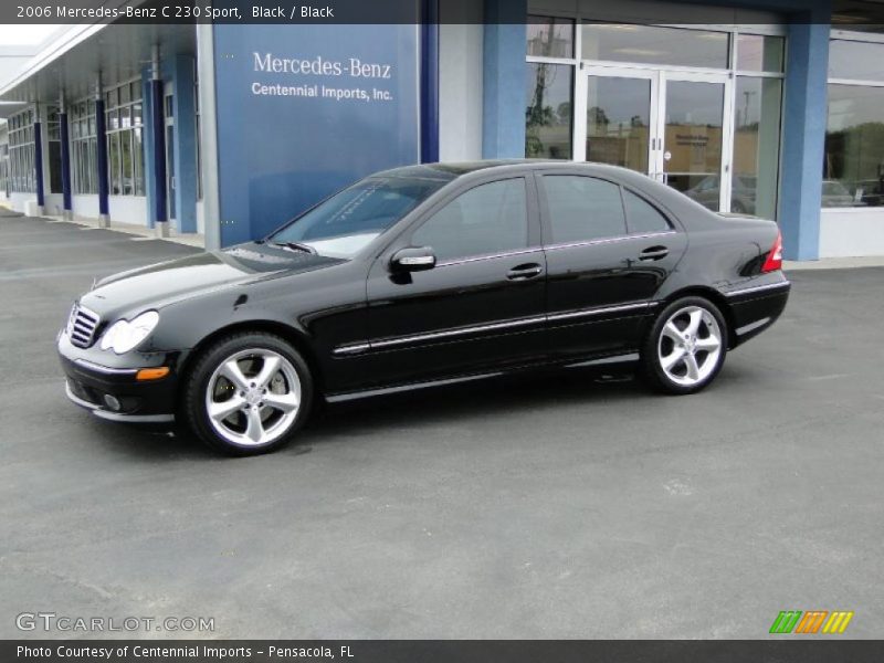 Black / Black 2006 Mercedes-Benz C 230 Sport