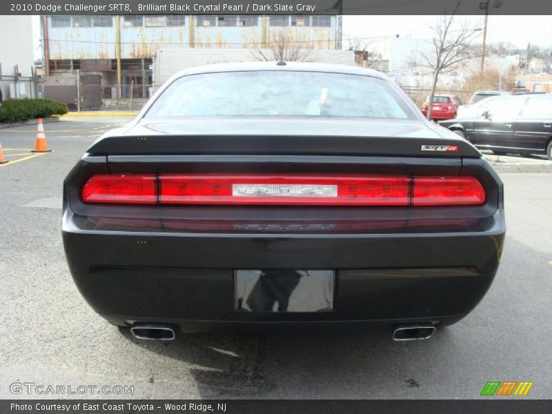 Brilliant Black Crystal Pearl / Dark Slate Gray 2010 Dodge Challenger SRT8