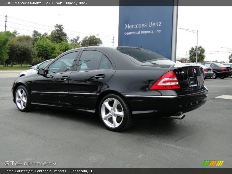 Black / Black 2006 Mercedes-Benz C 230 Sport