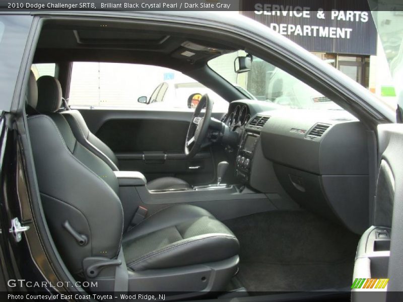 Brilliant Black Crystal Pearl / Dark Slate Gray 2010 Dodge Challenger SRT8