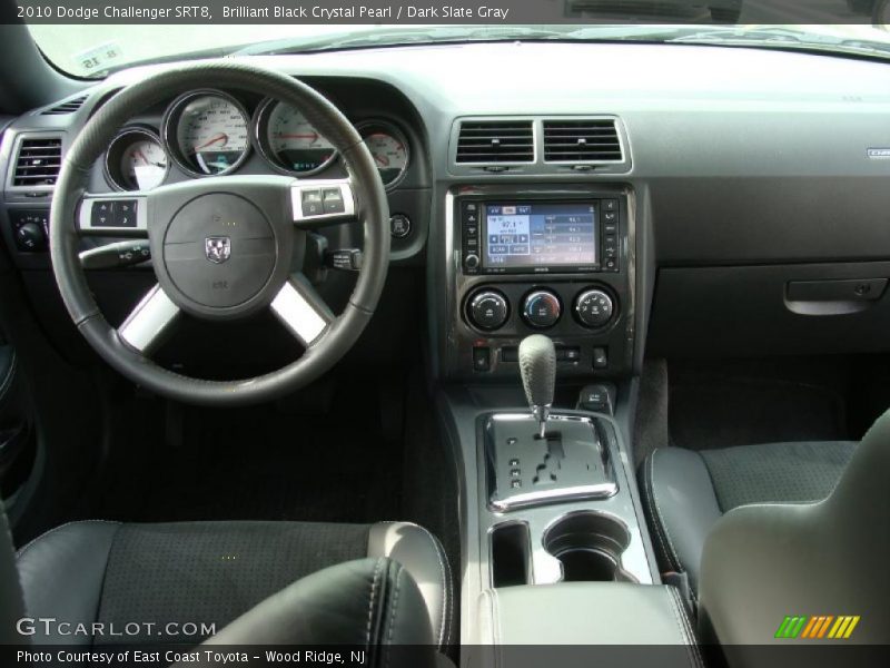 Brilliant Black Crystal Pearl / Dark Slate Gray 2010 Dodge Challenger SRT8