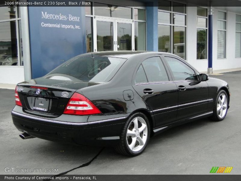 Black / Black 2006 Mercedes-Benz C 230 Sport