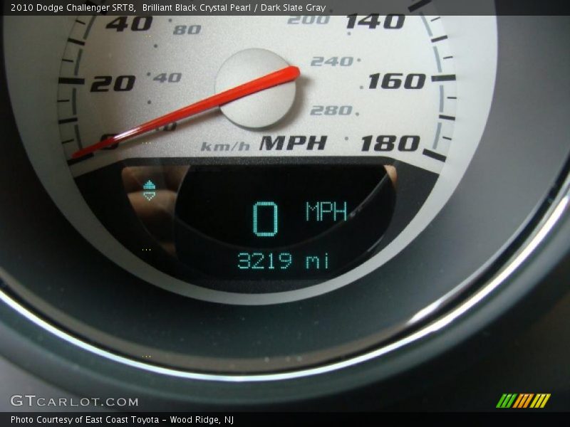 Brilliant Black Crystal Pearl / Dark Slate Gray 2010 Dodge Challenger SRT8