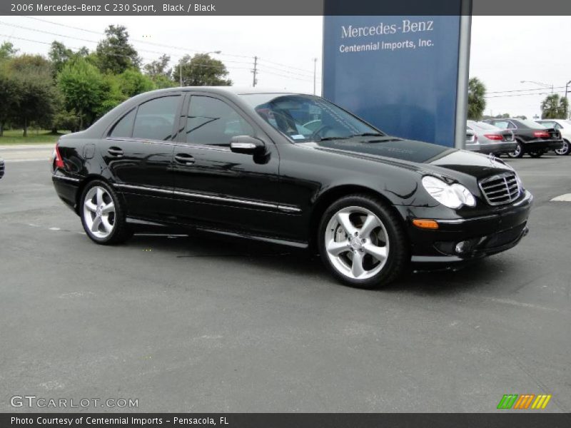 Black / Black 2006 Mercedes-Benz C 230 Sport