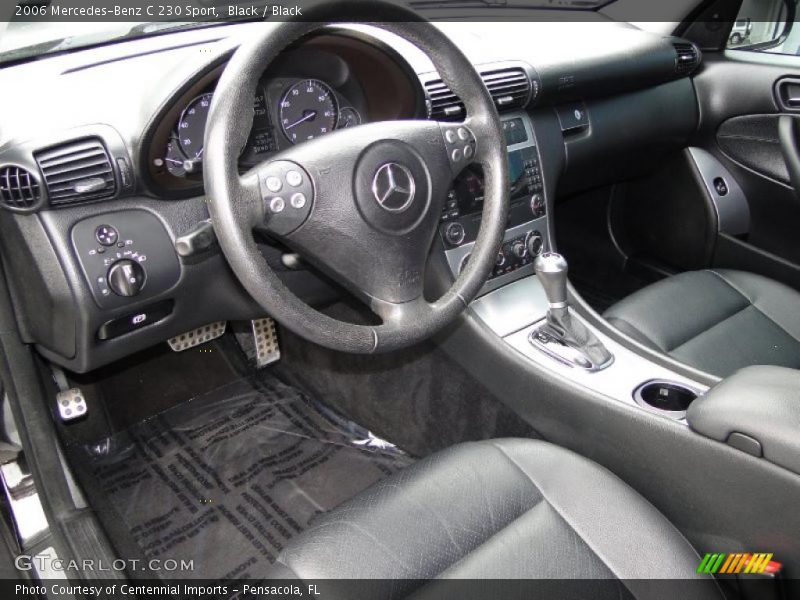 Black / Black 2006 Mercedes-Benz C 230 Sport