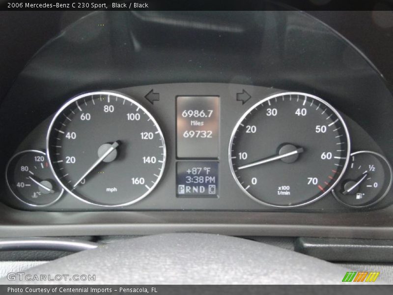 Black / Black 2006 Mercedes-Benz C 230 Sport
