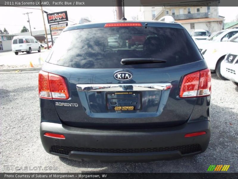Pacific Blue / Black 2011 Kia Sorento LX AWD