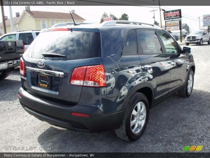 Pacific Blue / Black 2011 Kia Sorento LX AWD