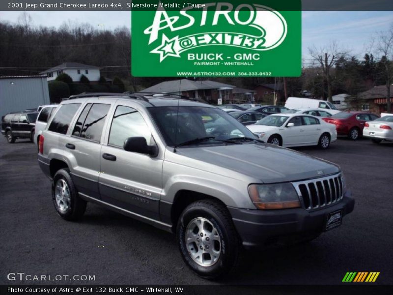 Silverstone Metallic / Taupe 2001 Jeep Grand Cherokee Laredo 4x4