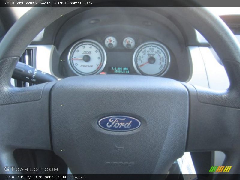 Black / Charcoal Black 2008 Ford Focus SE Sedan
