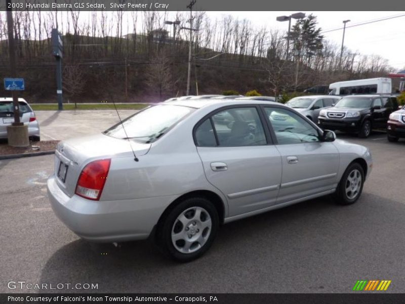 Silver Pewter / Gray 2003 Hyundai Elantra GLS Sedan