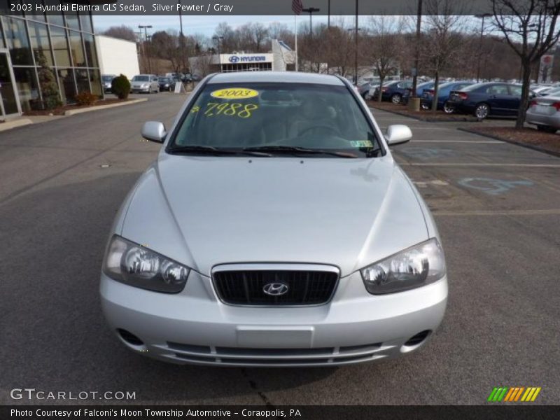 Silver Pewter / Gray 2003 Hyundai Elantra GLS Sedan