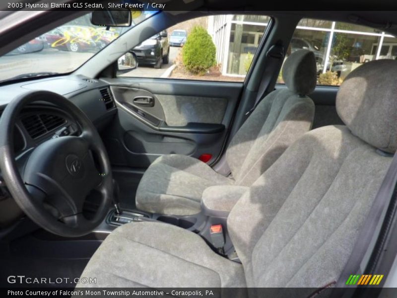 Silver Pewter / Gray 2003 Hyundai Elantra GLS Sedan