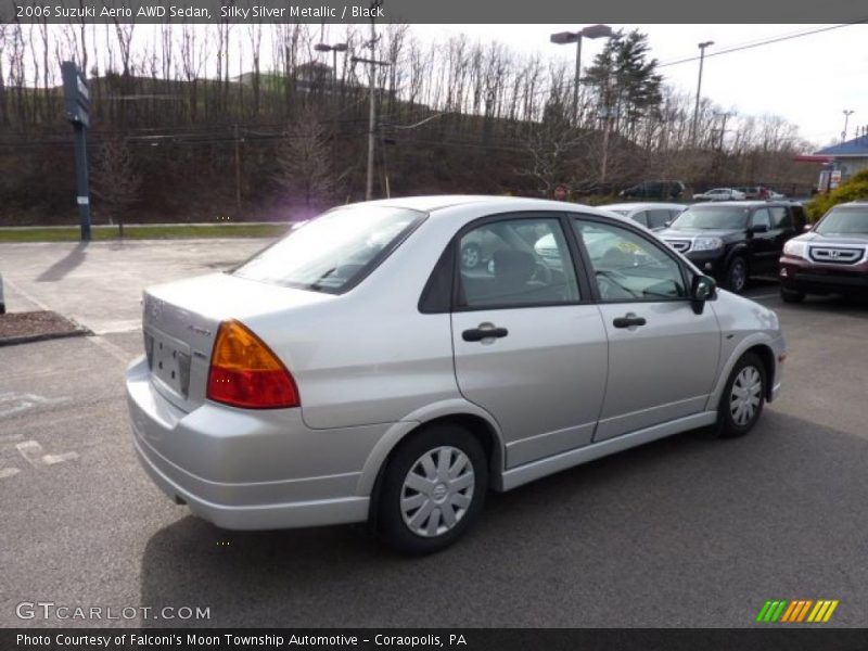 Silky Silver Metallic / Black 2006 Suzuki Aerio AWD Sedan