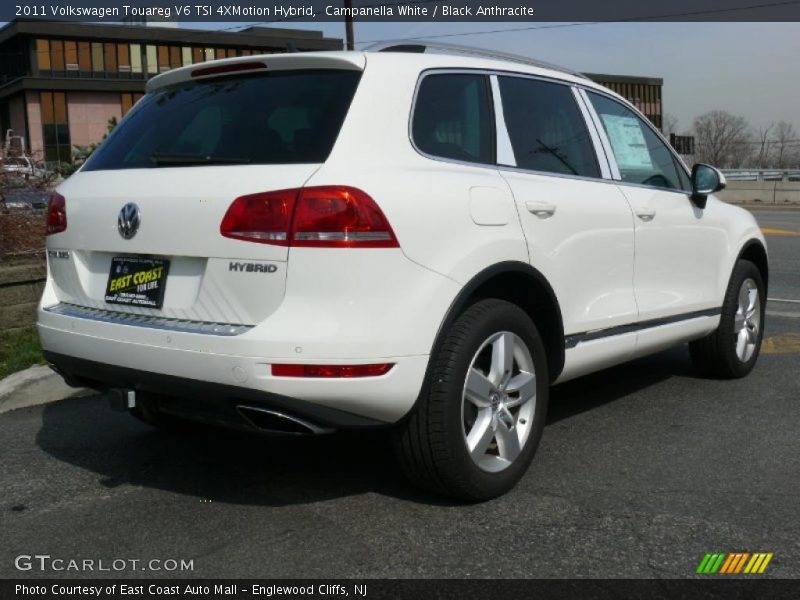 Campanella White / Black Anthracite 2011 Volkswagen Touareg V6 TSI 4XMotion Hybrid