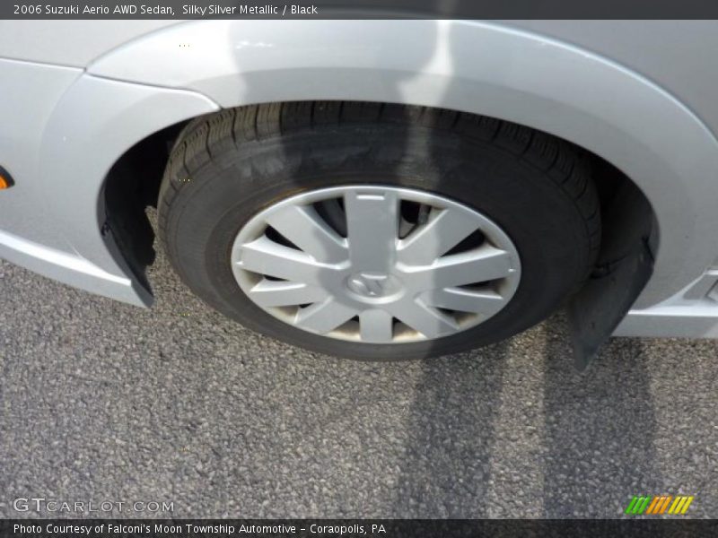 Silky Silver Metallic / Black 2006 Suzuki Aerio AWD Sedan