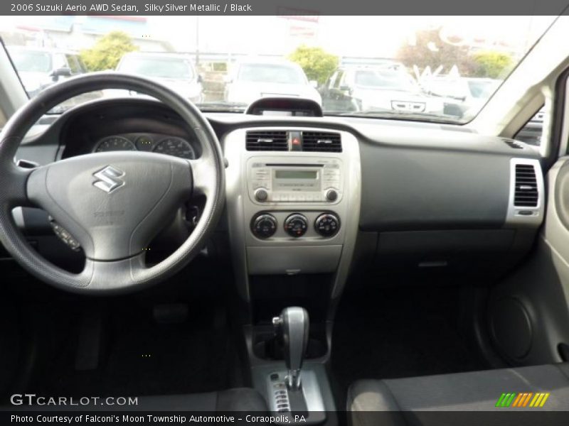 Silky Silver Metallic / Black 2006 Suzuki Aerio AWD Sedan