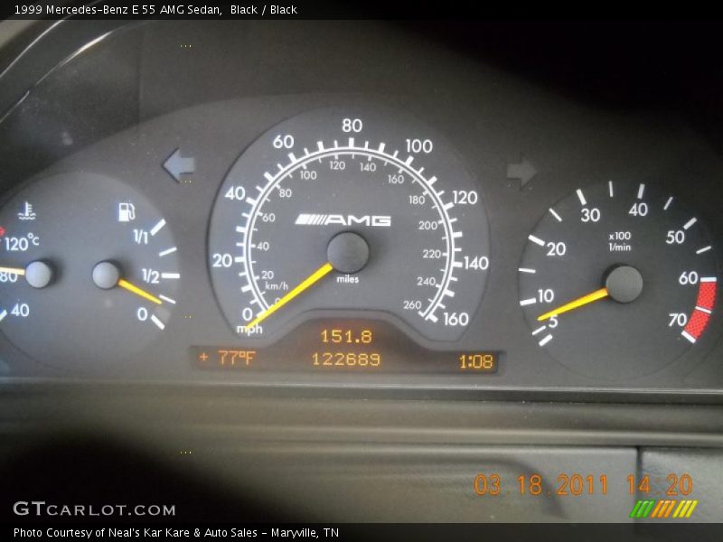  1999 E 55 AMG Sedan 55 AMG Sedan Gauges
