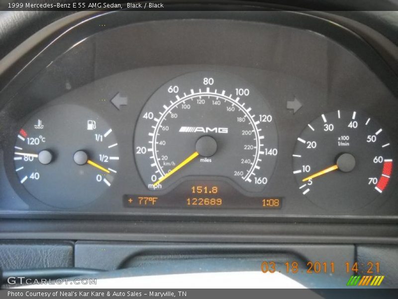  1999 E 55 AMG Sedan 55 AMG Sedan Gauges