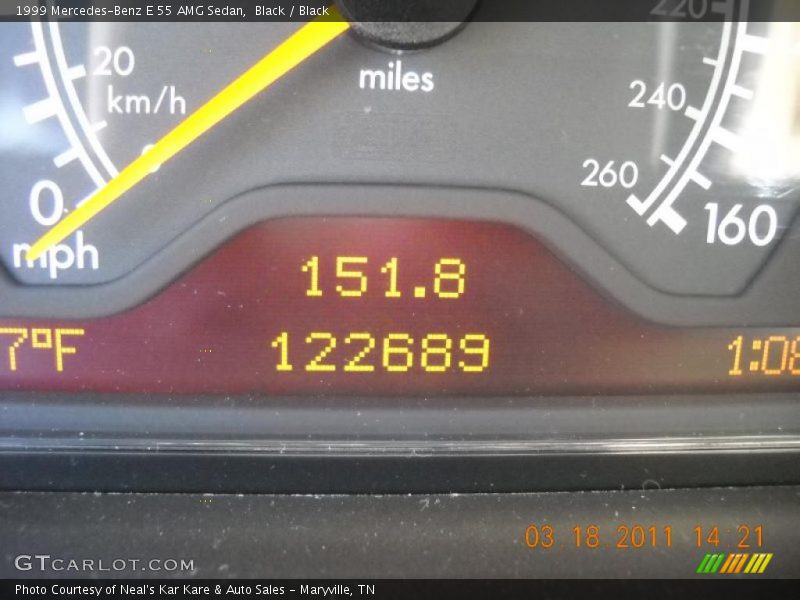 Black / Black 1999 Mercedes-Benz E 55 AMG Sedan